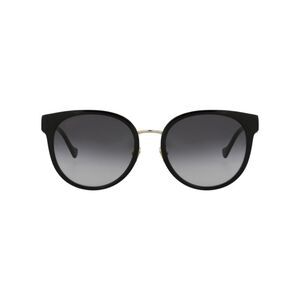 Gucci Round-Frame Injection Sunglasses Black Womens